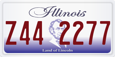 IL license plate Z442277