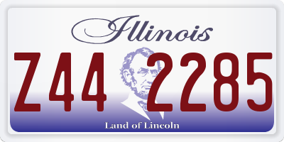 IL license plate Z442285