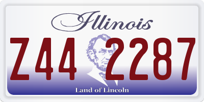 IL license plate Z442287