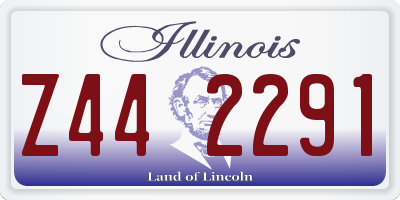 IL license plate Z442291