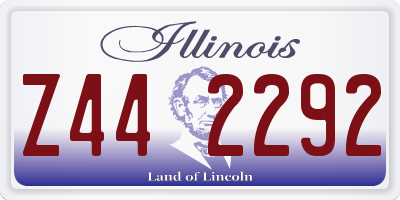 IL license plate Z442292