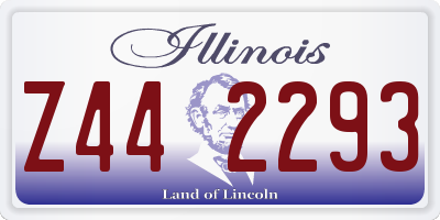 IL license plate Z442293