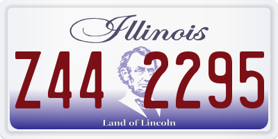 IL license plate Z442295