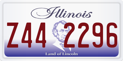 IL license plate Z442296