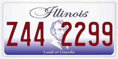 IL license plate Z442299