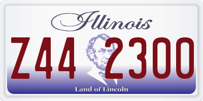 IL license plate Z442300