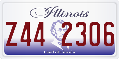 IL license plate Z442306