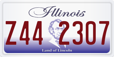 IL license plate Z442307