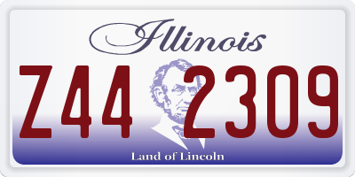 IL license plate Z442309