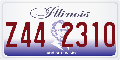 IL license plate Z442310
