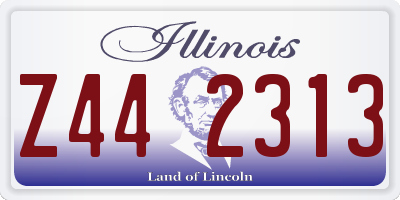 IL license plate Z442313