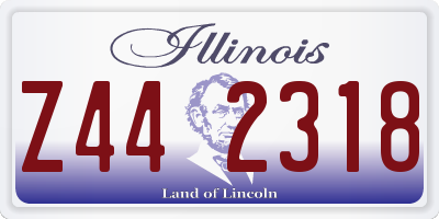 IL license plate Z442318