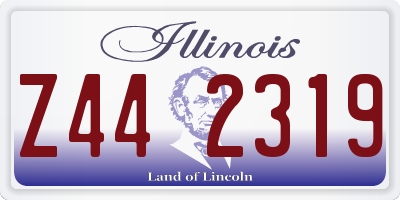 IL license plate Z442319