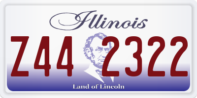 IL license plate Z442322
