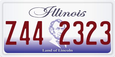 IL license plate Z442323