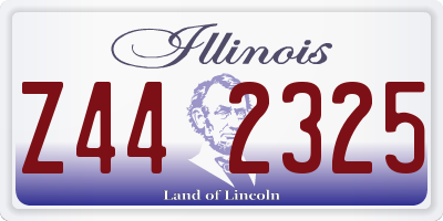IL license plate Z442325