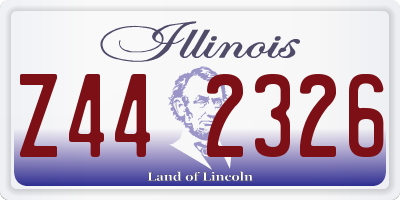 IL license plate Z442326