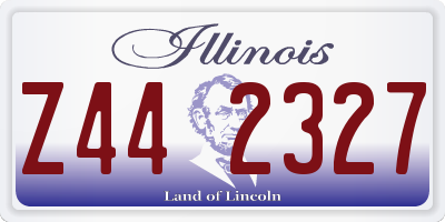IL license plate Z442327