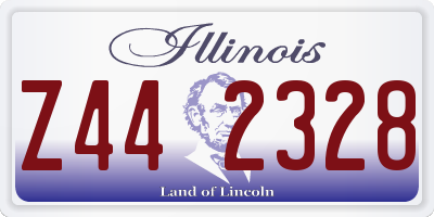 IL license plate Z442328