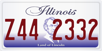 IL license plate Z442332