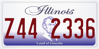 IL license plate Z442336