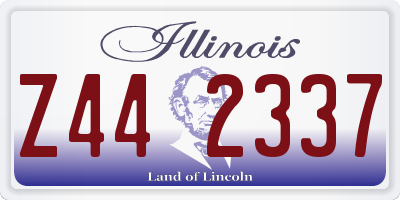 IL license plate Z442337