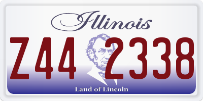 IL license plate Z442338