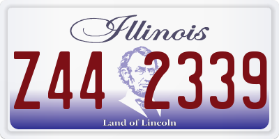 IL license plate Z442339
