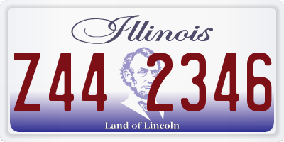 IL license plate Z442346