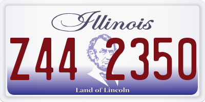 IL license plate Z442350