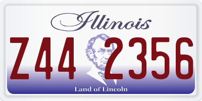 IL license plate Z442356