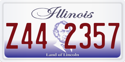 IL license plate Z442357