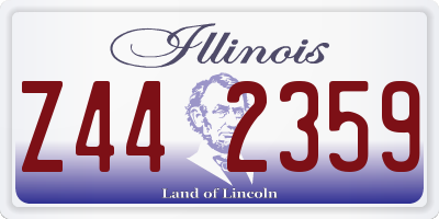 IL license plate Z442359