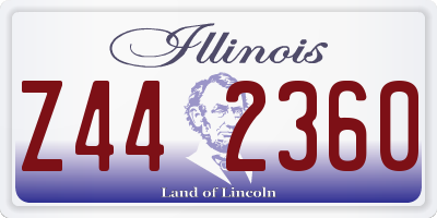 IL license plate Z442360