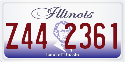 IL license plate Z442361