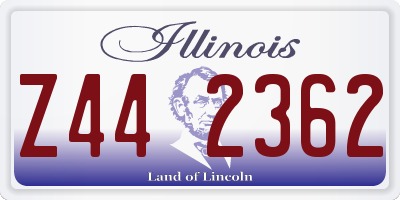 IL license plate Z442362