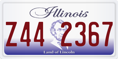 IL license plate Z442367