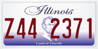 IL license plate Z442371
