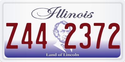 IL license plate Z442372