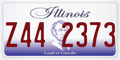IL license plate Z442373