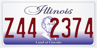 IL license plate Z442374