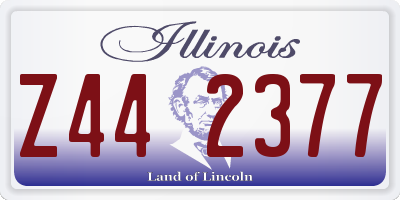 IL license plate Z442377