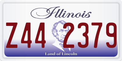 IL license plate Z442379
