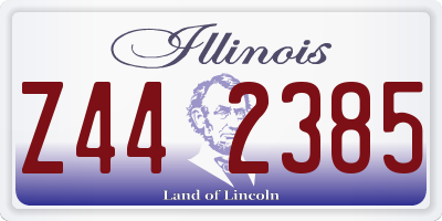 IL license plate Z442385