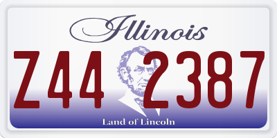 IL license plate Z442387