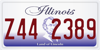 IL license plate Z442389