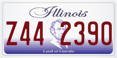 IL license plate Z442390