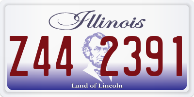 IL license plate Z442391