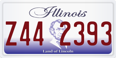 IL license plate Z442393