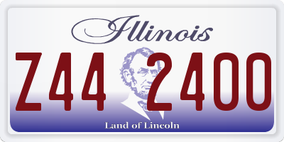 IL license plate Z442400